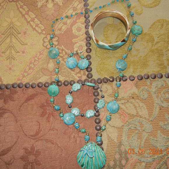 unbranded Jewelry - Beachy Boho Hippie Mermaid Necklace Set (jew21)